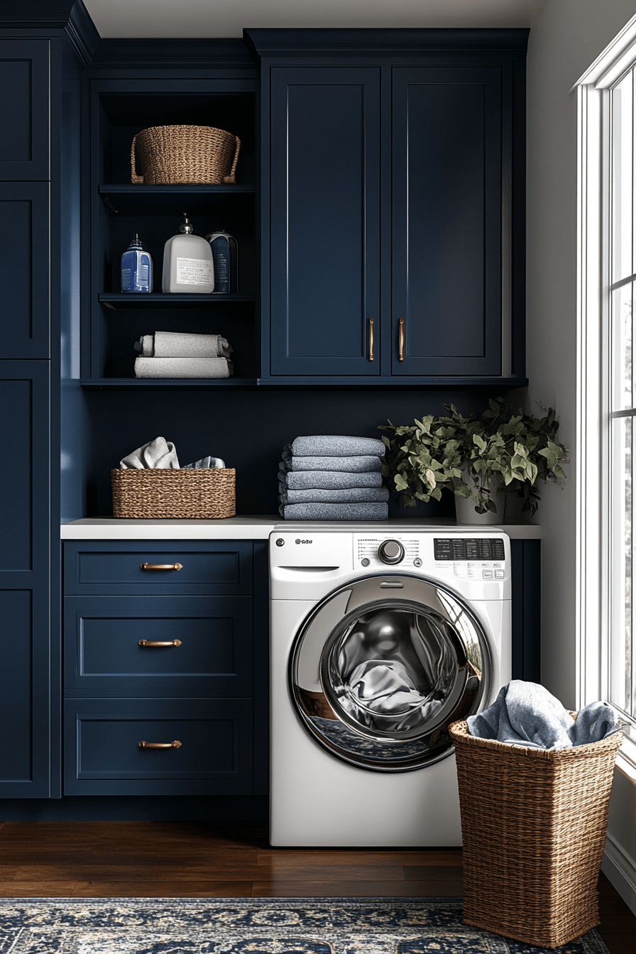 29 Blue Laundry Room Inspirations That Spark Happiness Every Wash Day ...