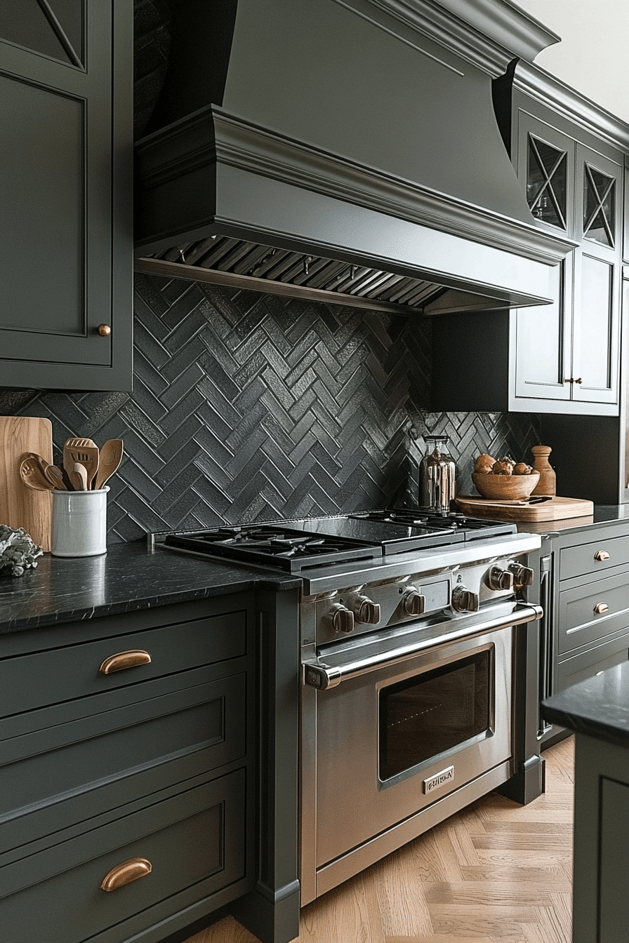 olive green kitchen cabinets