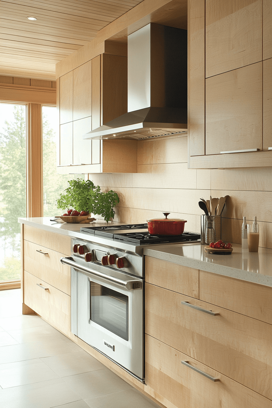 29 Natural Maple Kitchen Cabinets That Bring Light, Warmth, and Timeless Style 6 natural maple kitchen cabinets