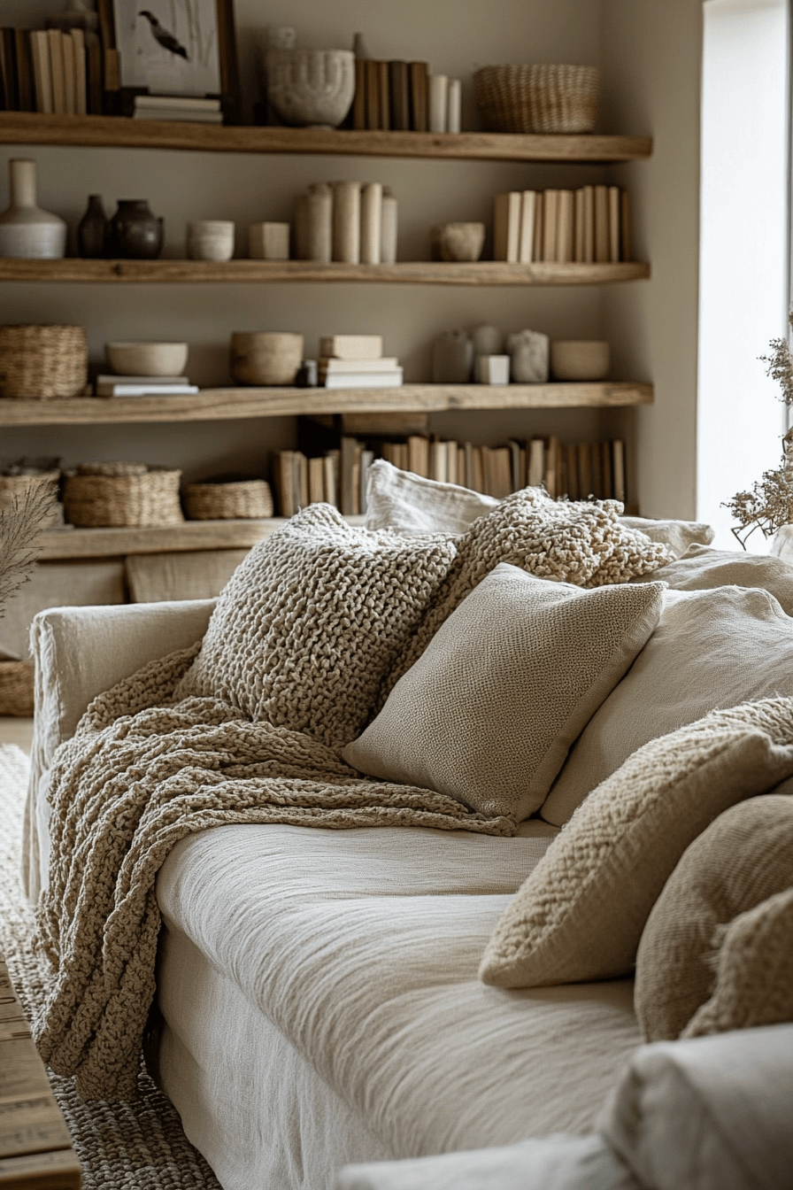 29 Beige Couch Living Rooms That Bring Cozy Warmth and Effortless Style 6 beige couch living room