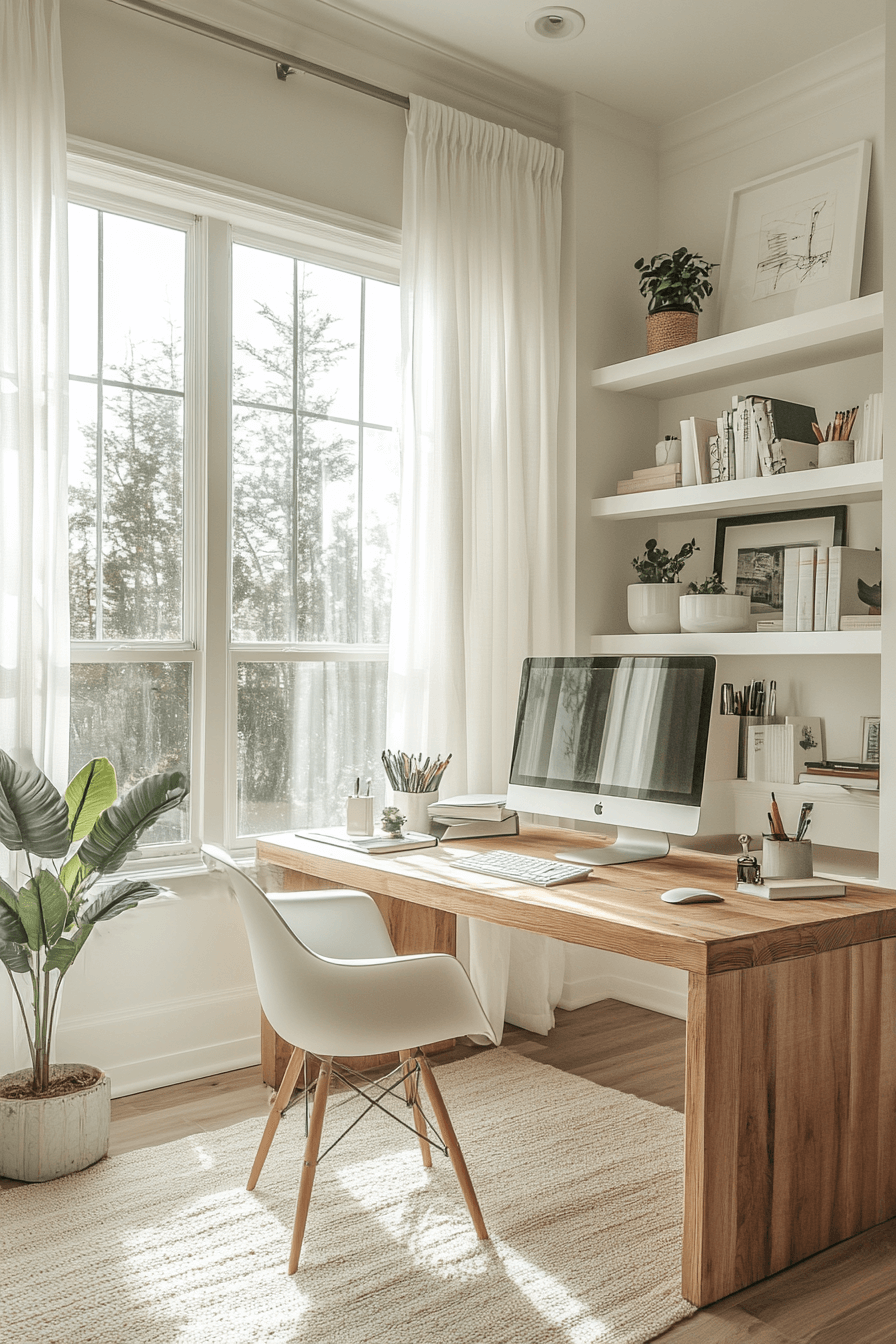 29 Japandi Home Office Ideas for a Peaceful and Productive Space 7 japandi home office