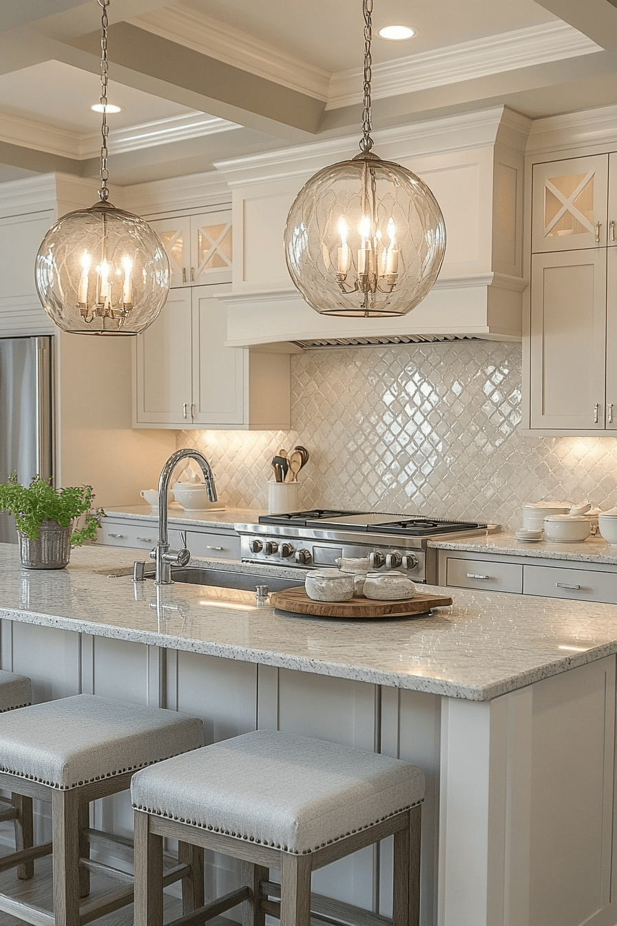 white backsplash kitchen