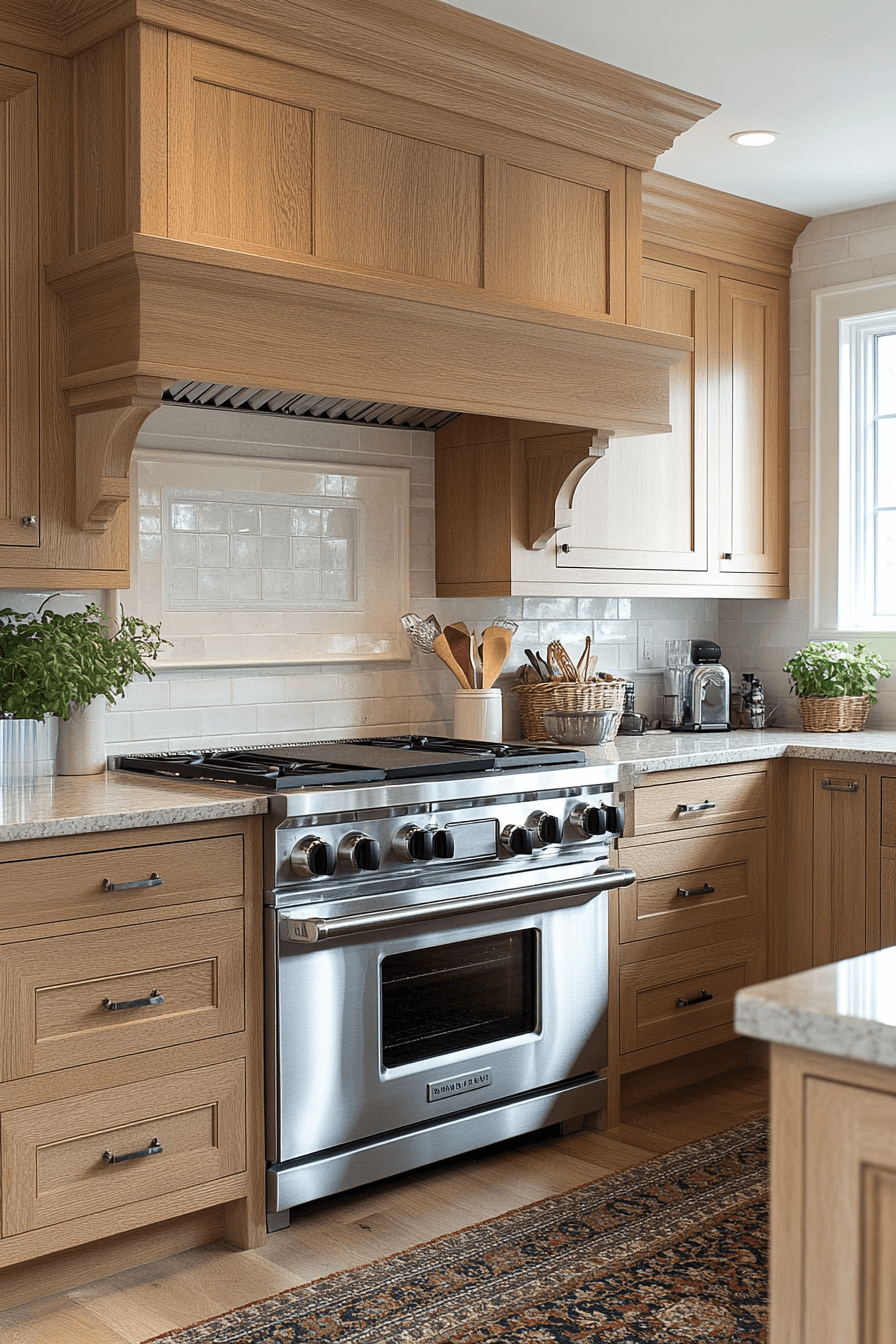 pale oak kitchen cabinets