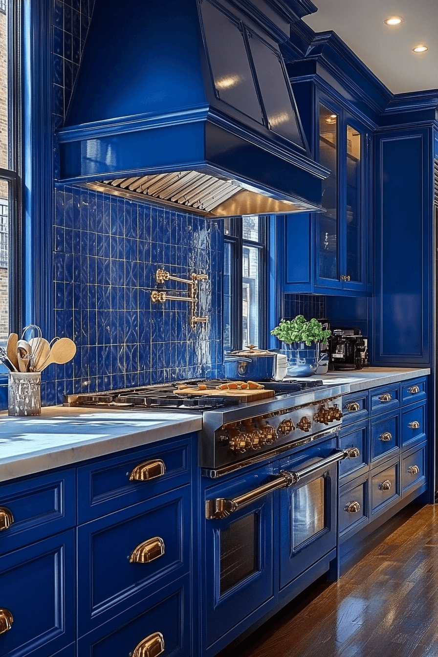 29 Blue and White Kitchen Cabinets That Bring Fresh Style and Lasting Charm 8 blue and white kitchen cabinets