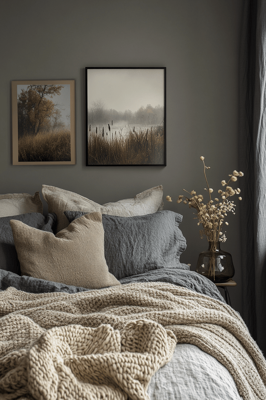 dark cottagecore bedroom