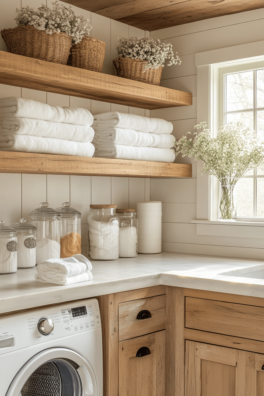 29 Cottage Laundry Room Looks That Blend Rustic Beauty With Happiness ...
