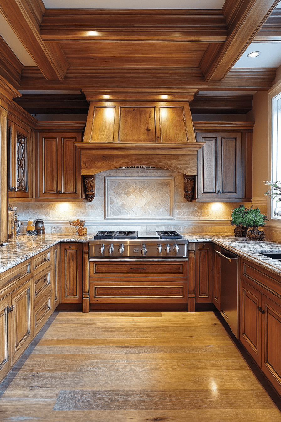 29 Warm Wood Kitchen Cabinets That Bring Natural Beauty and Cozy Charm 8 warm wood kitchen cabinets