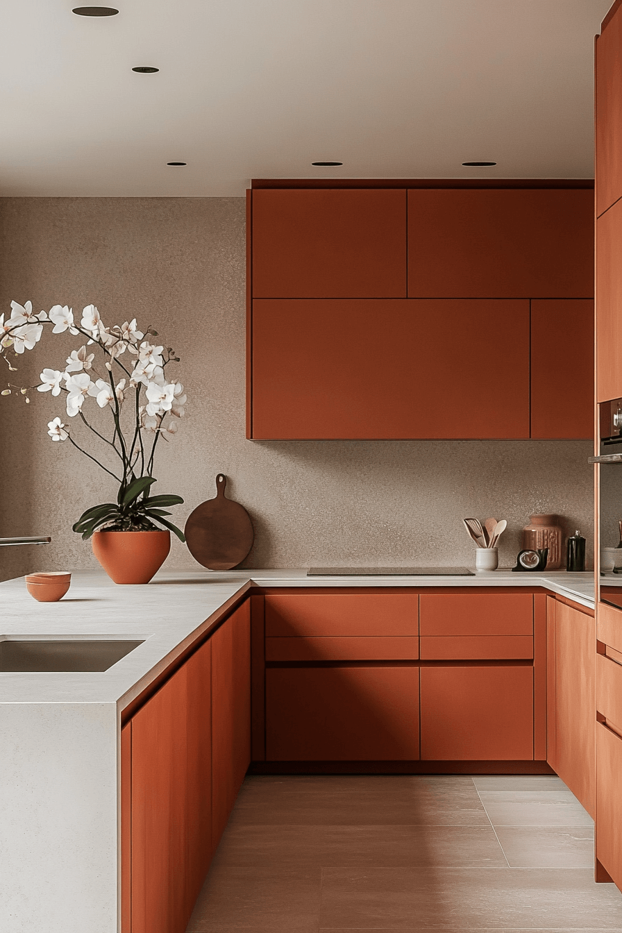 29 Terracotta Kitchen Cabinets That Warm Your Home with Rustic Charm 8 terracotta kitchen cabinets