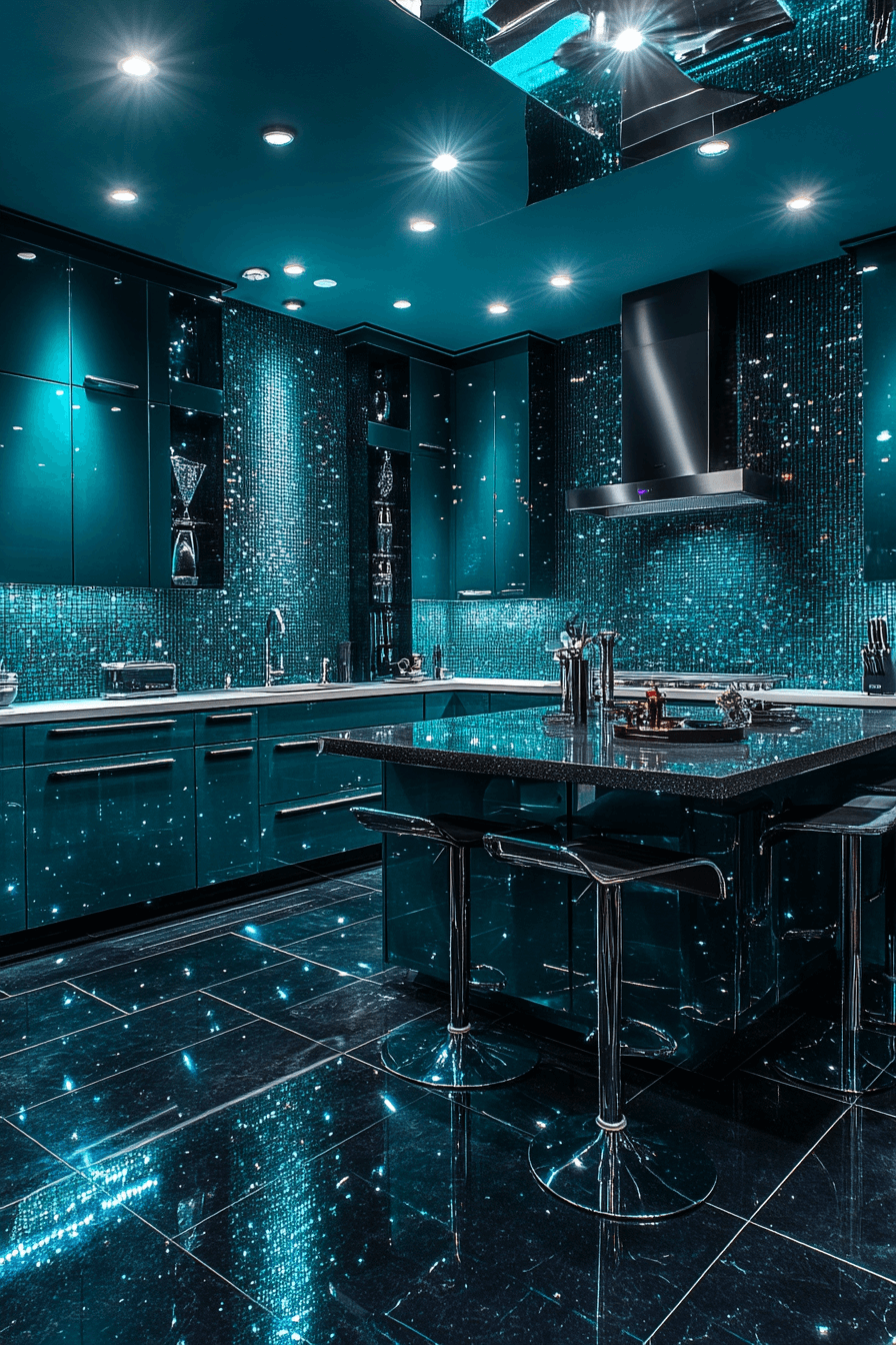 pewter green kitchen cabinets