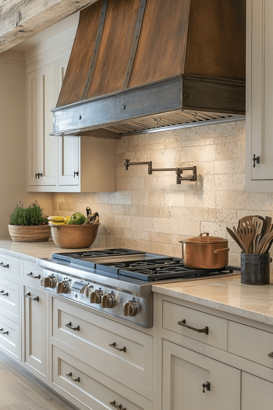 stone backsplash kitchen