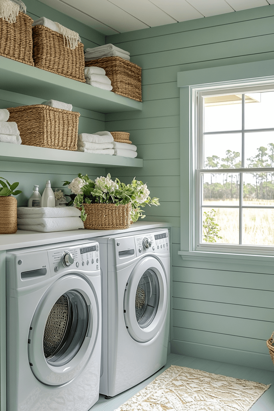 29 Green Laundry Room Designs For A Cheerful And Refreshing Space ...