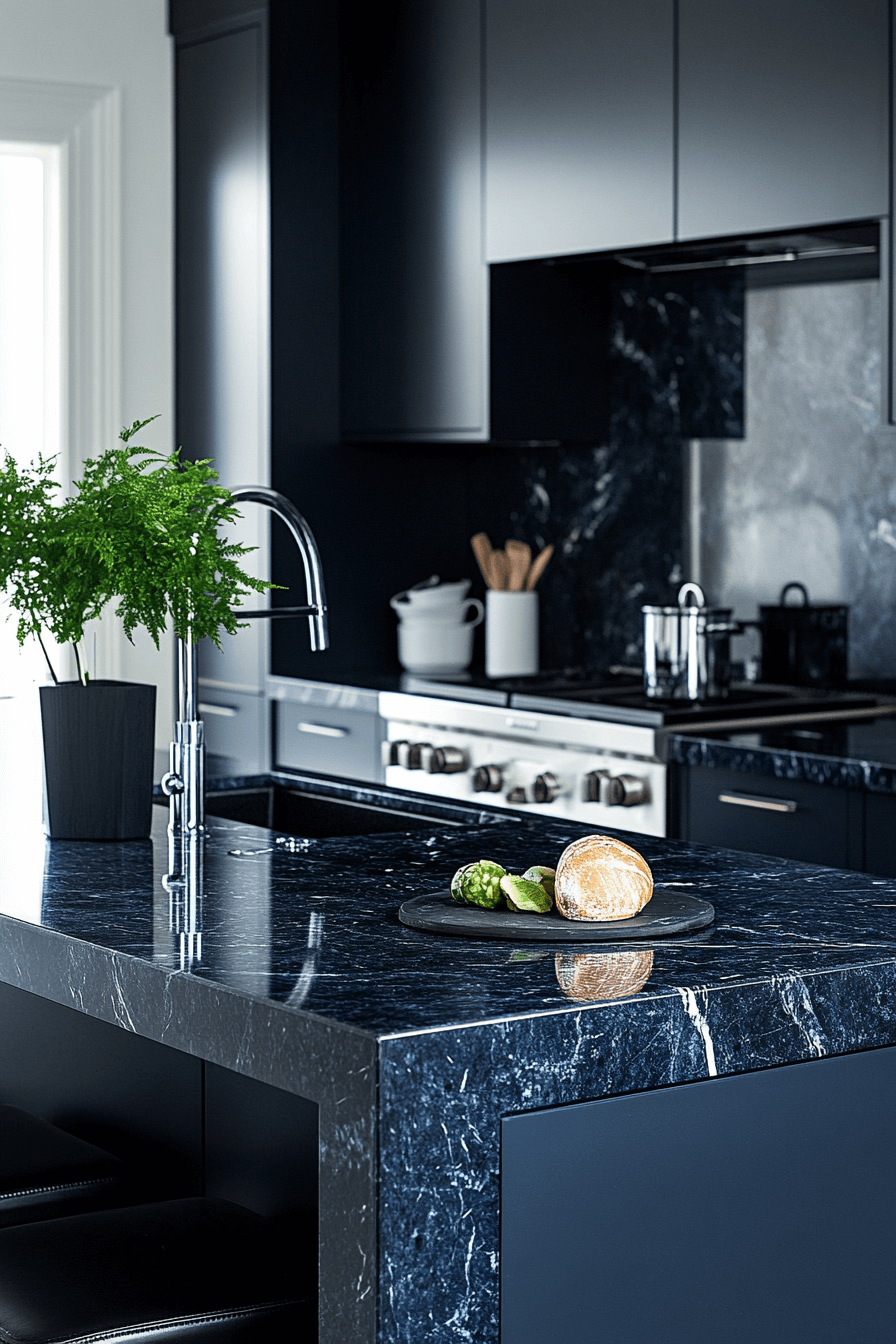 blue granite countertops