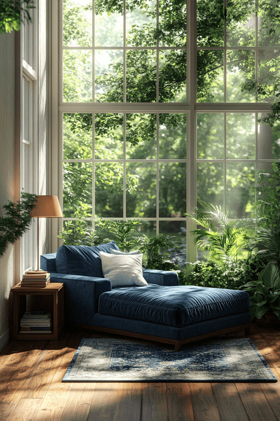 dark couch living room