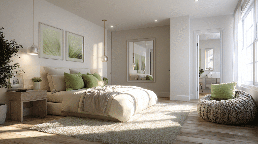 Beige And Green Bedroom Ideas
