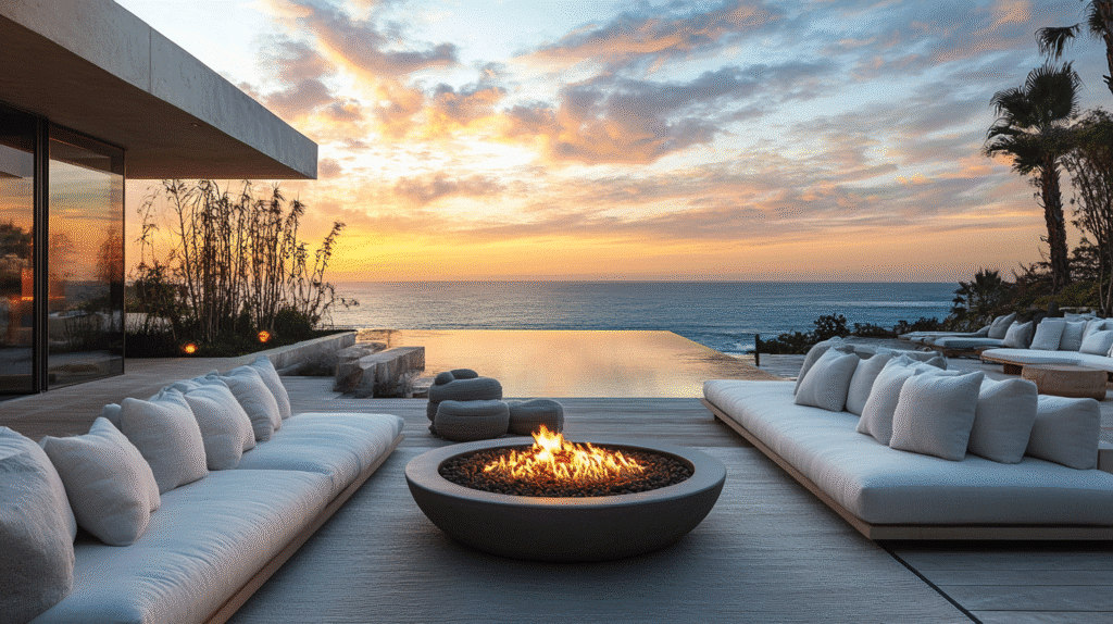 backyard fire pit ideas lounge areas