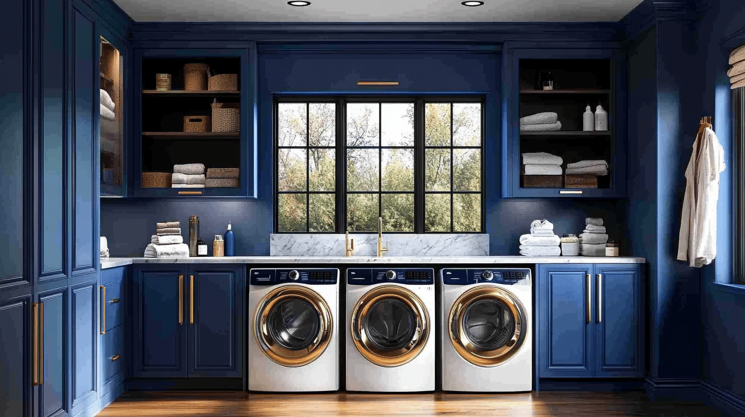 29 Blue Laundry Room Inspirations That Spark Happiness Every Wash Day ...