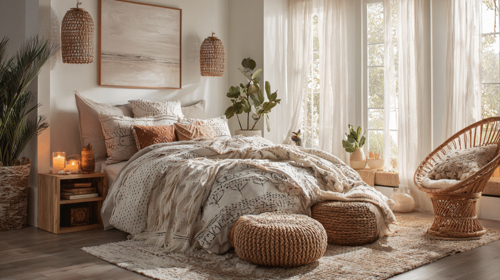 cozy boho bedroom