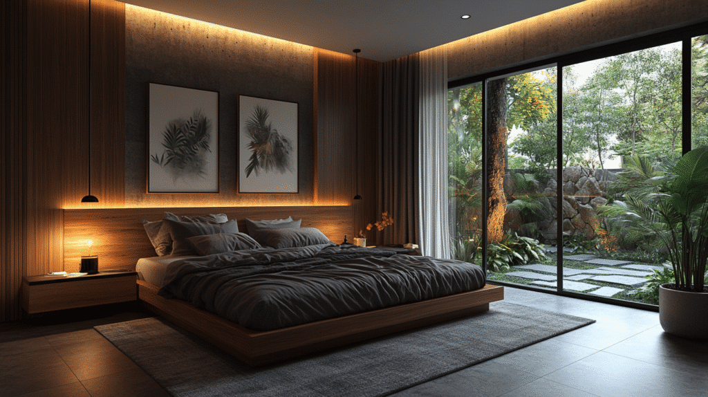 dark cottagecore bedroom