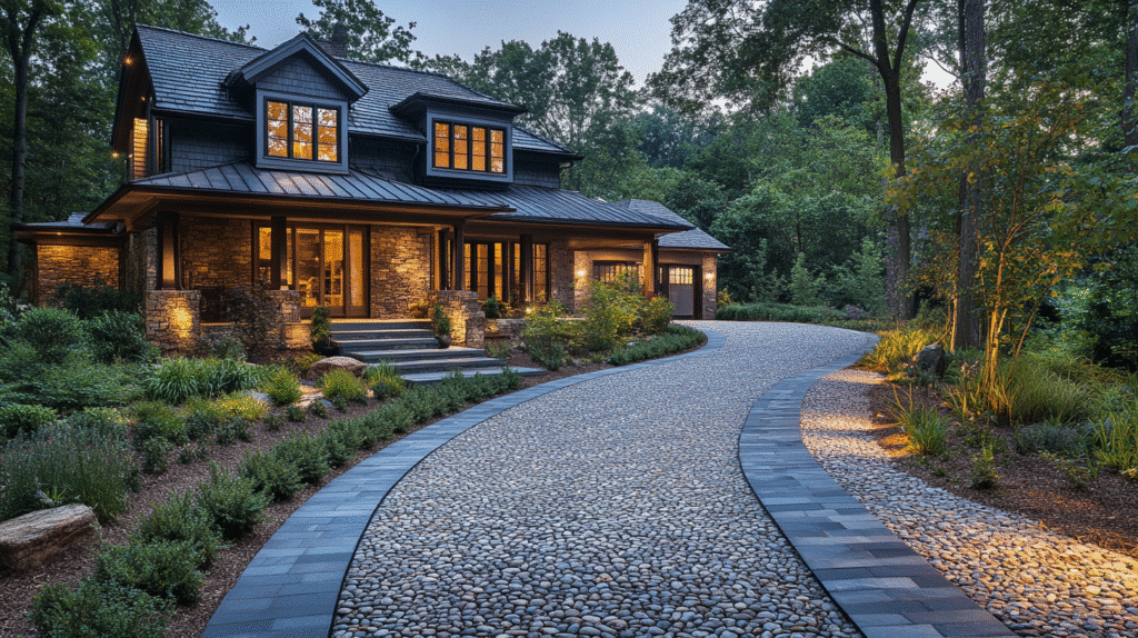 driveway entry landscaping