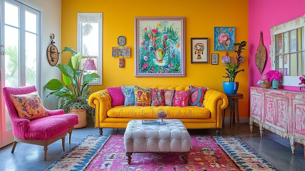 granny chic decor living room