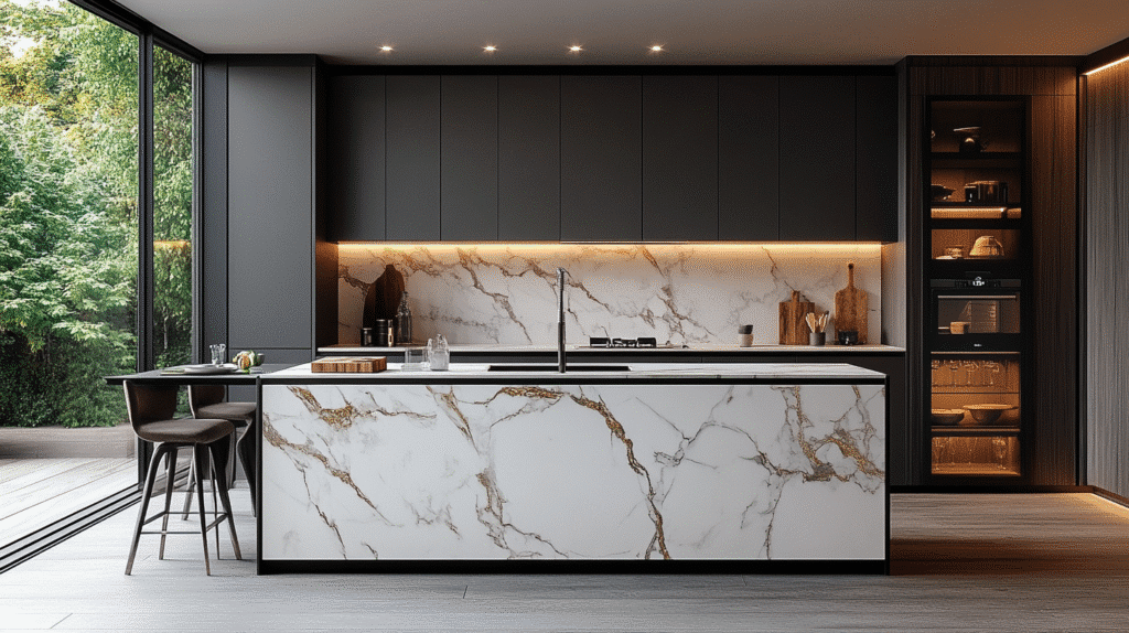 marble backsplash