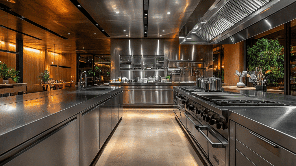 stainless steel kitchen countertops