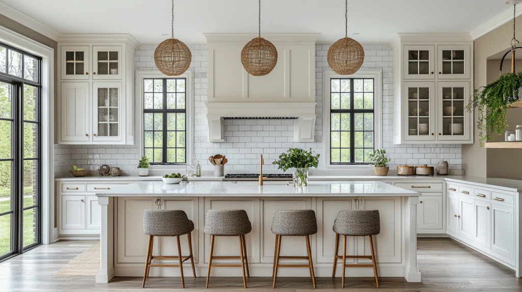 white shaker kitchen cabinets