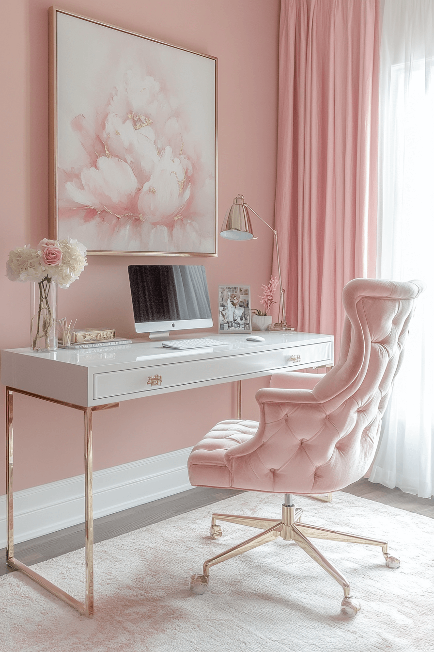 feminine office space