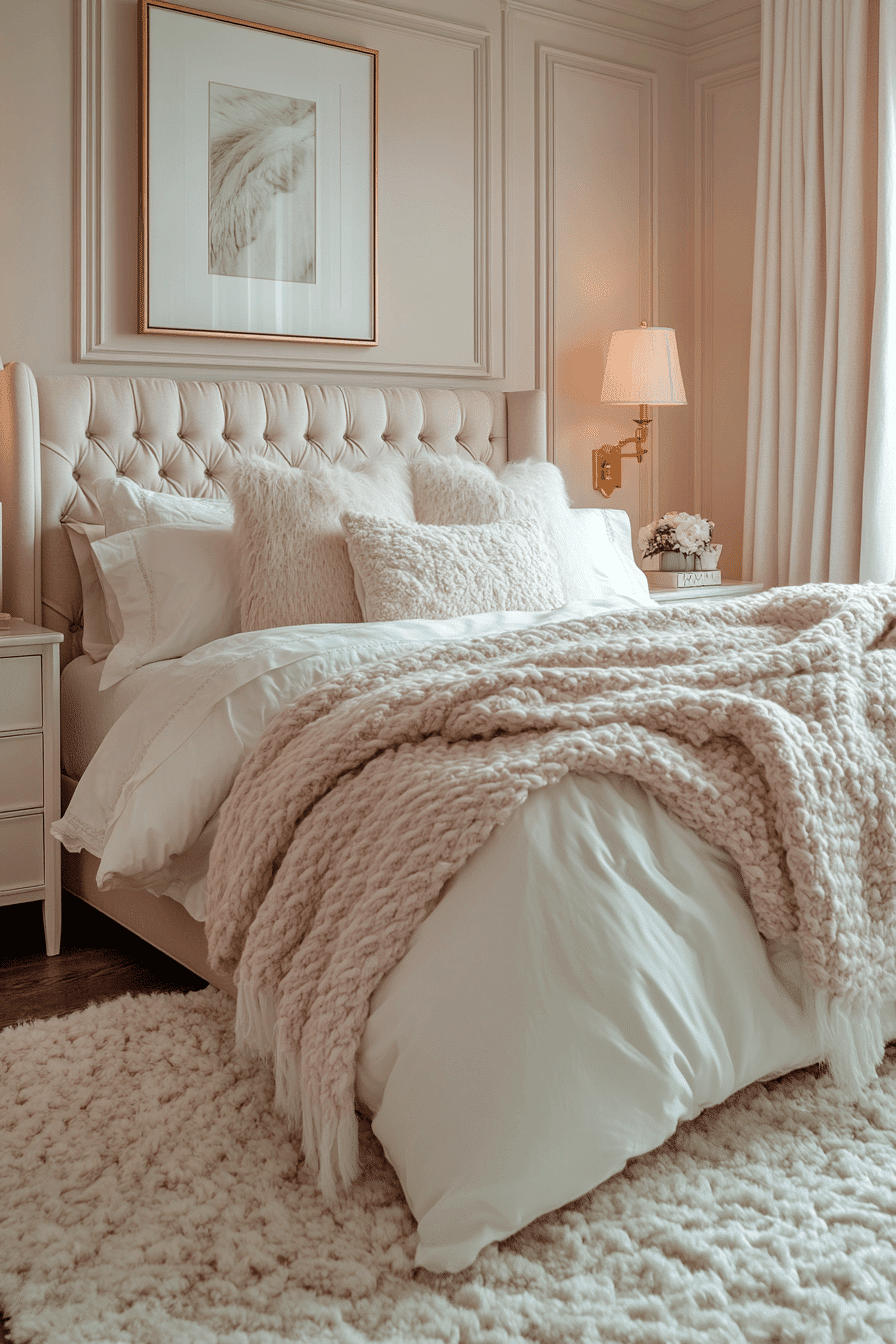 cozy feminine bedroom