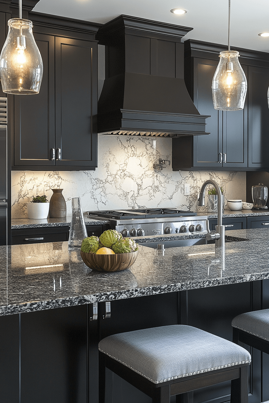 espresso kitchen cabinets