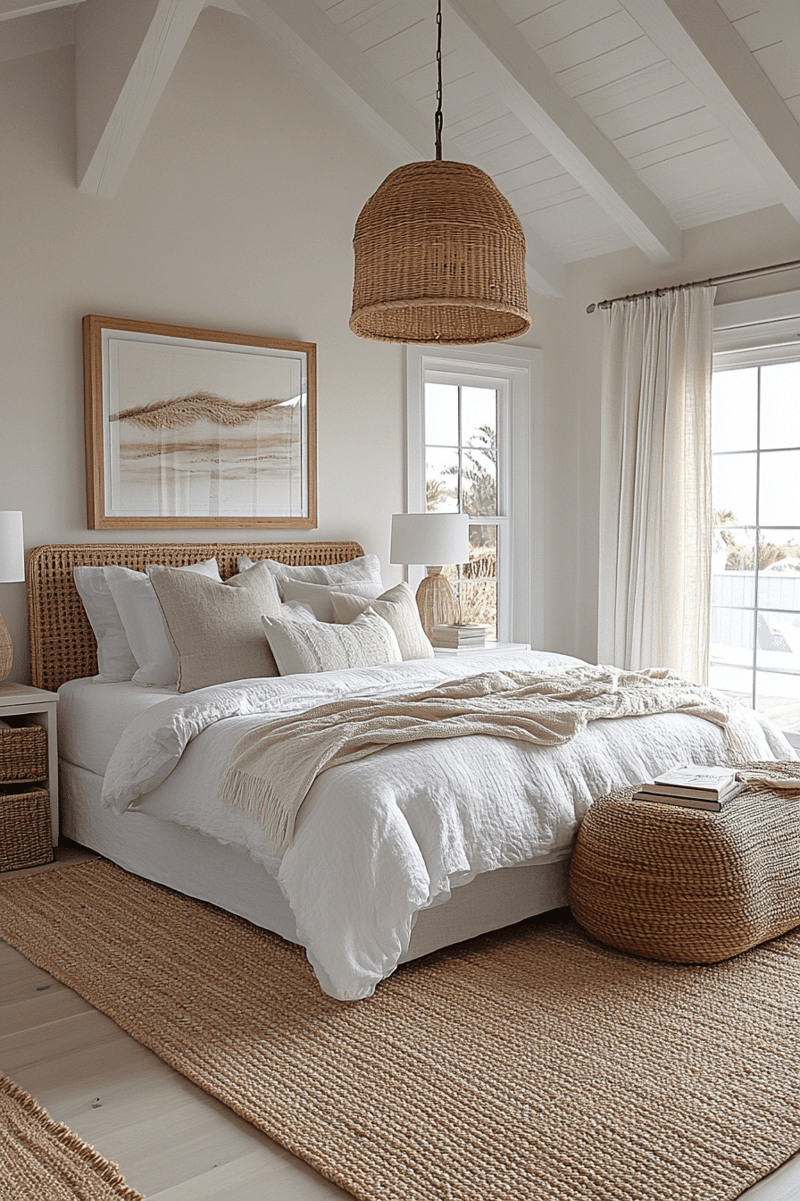 boho coastal bedroom