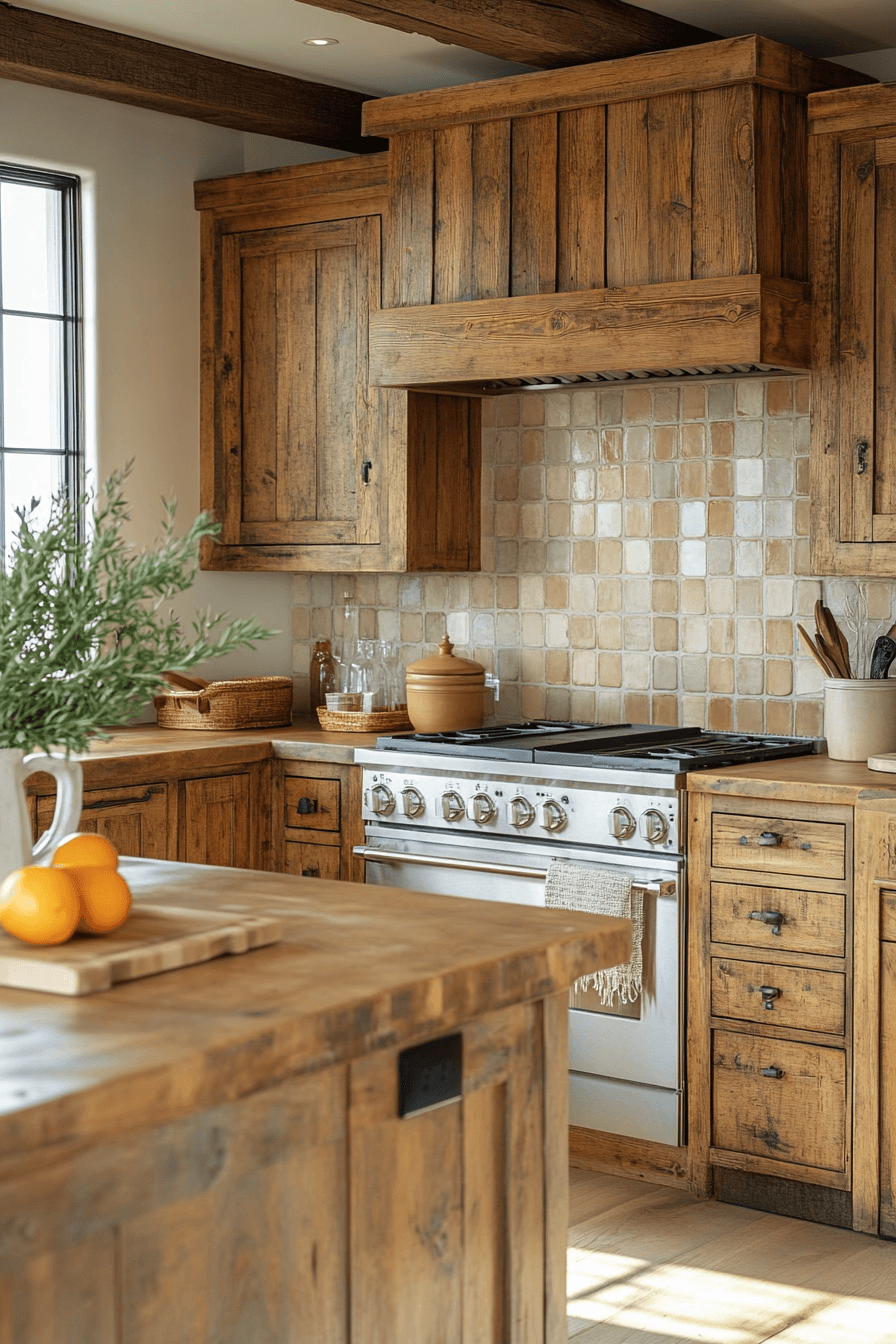 29 Rustic Wood Kitchen Cabinets That Celebrate Nature’s Beauty And ...
