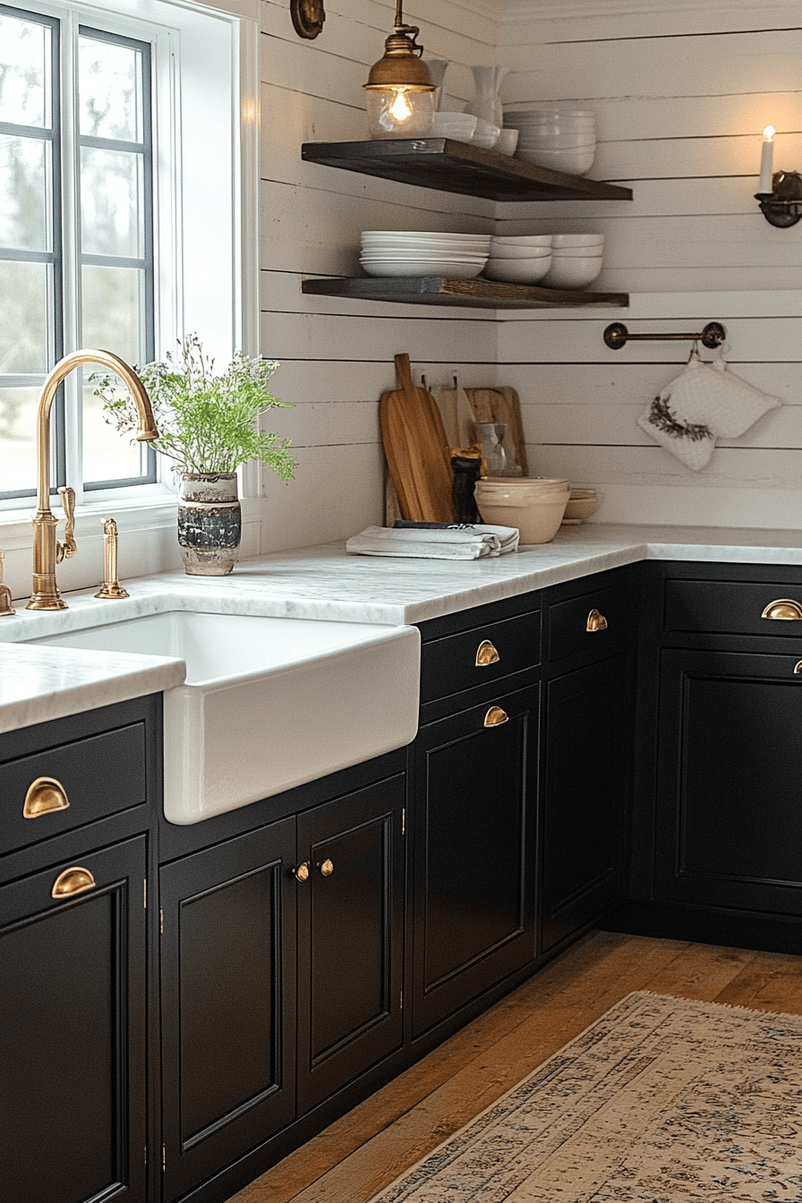 espresso kitchen cabinets