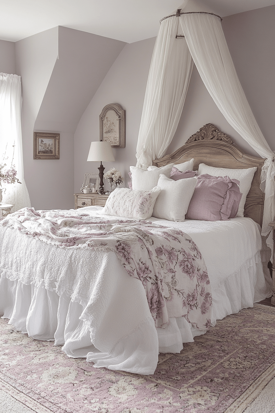 modern feminine bedroom