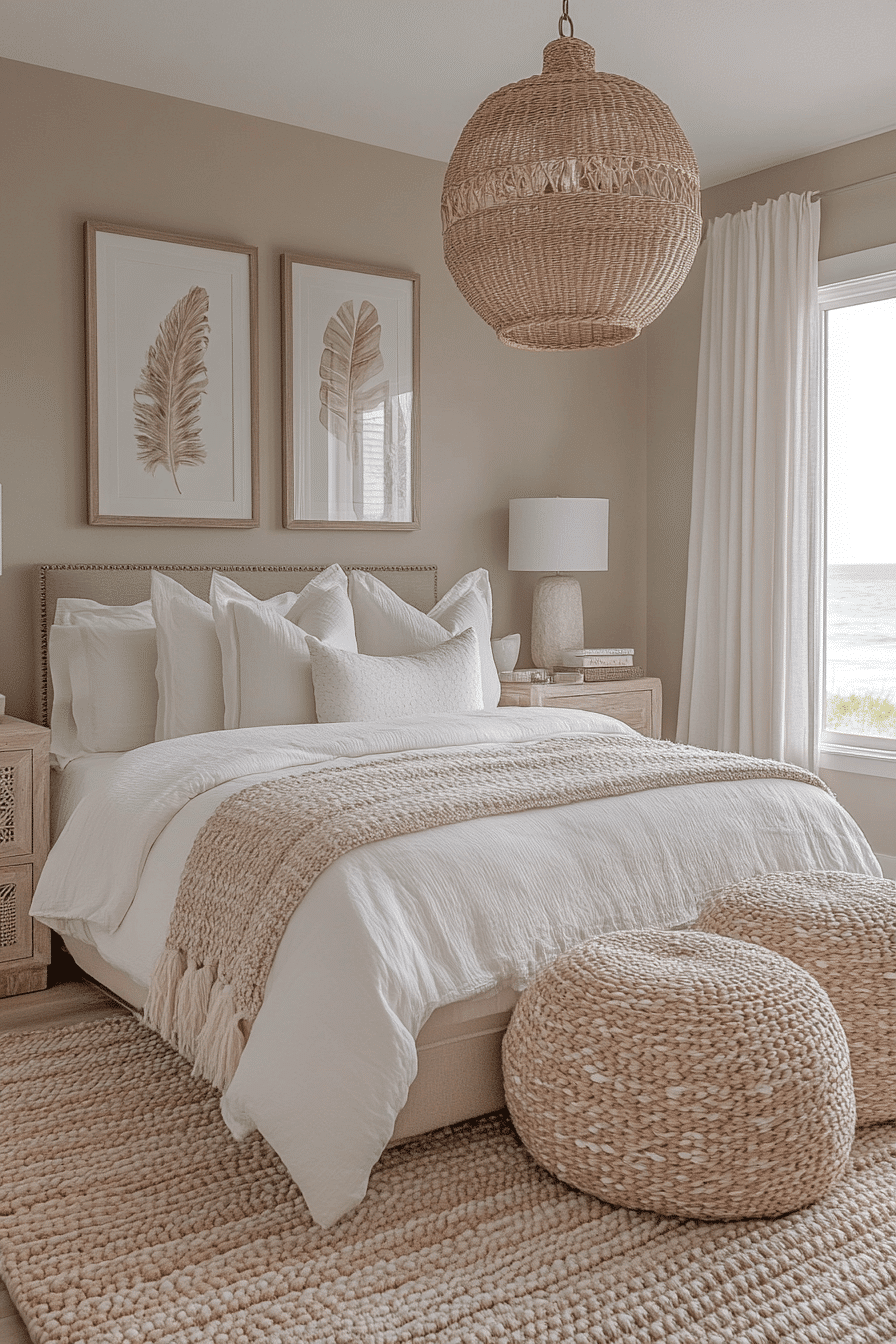 boho coastal bedroom
