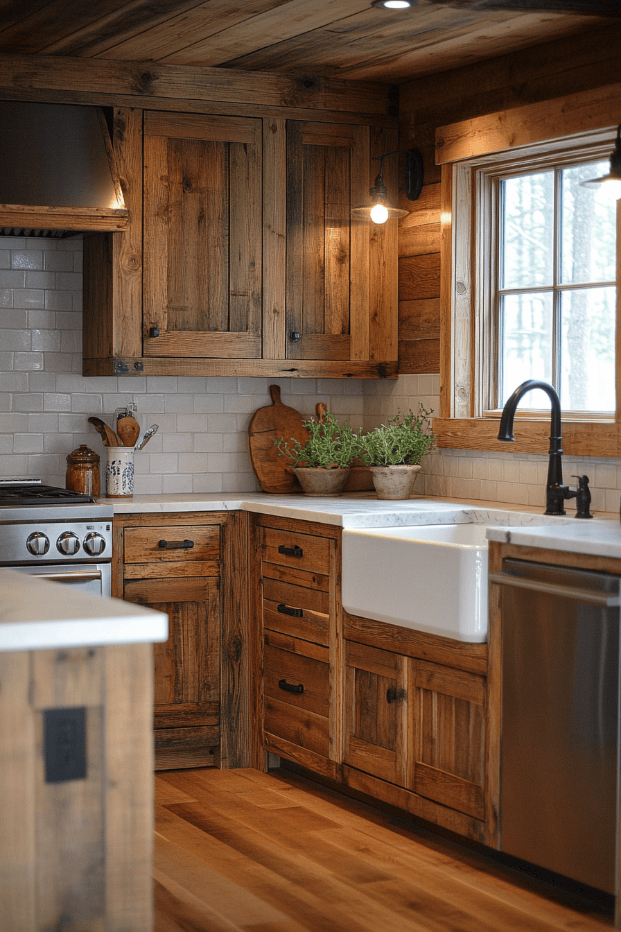 29 Rustic Wood Kitchen Cabinets That Celebrate Nature’s Beauty And ...