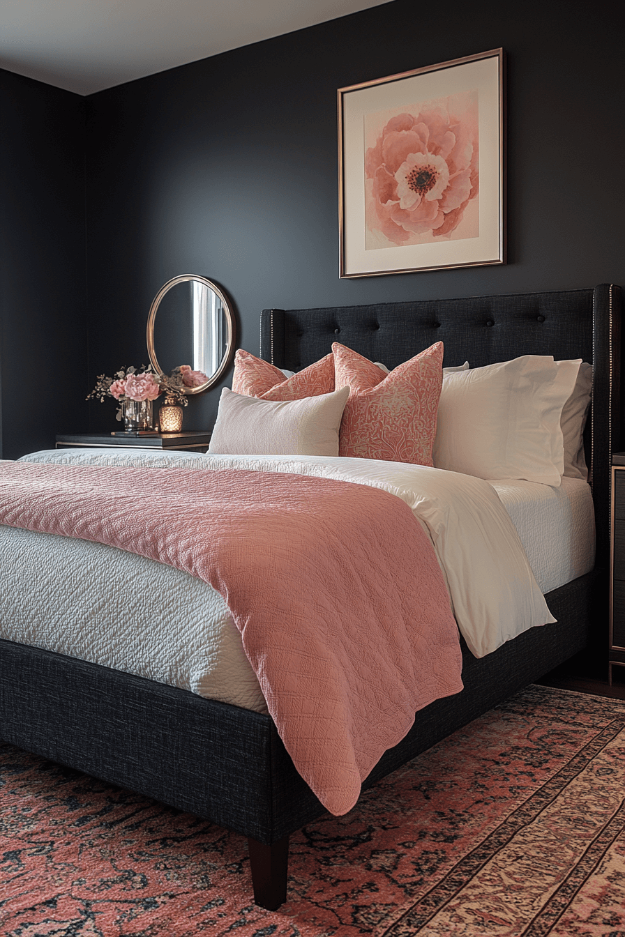 moody feminine bedroom