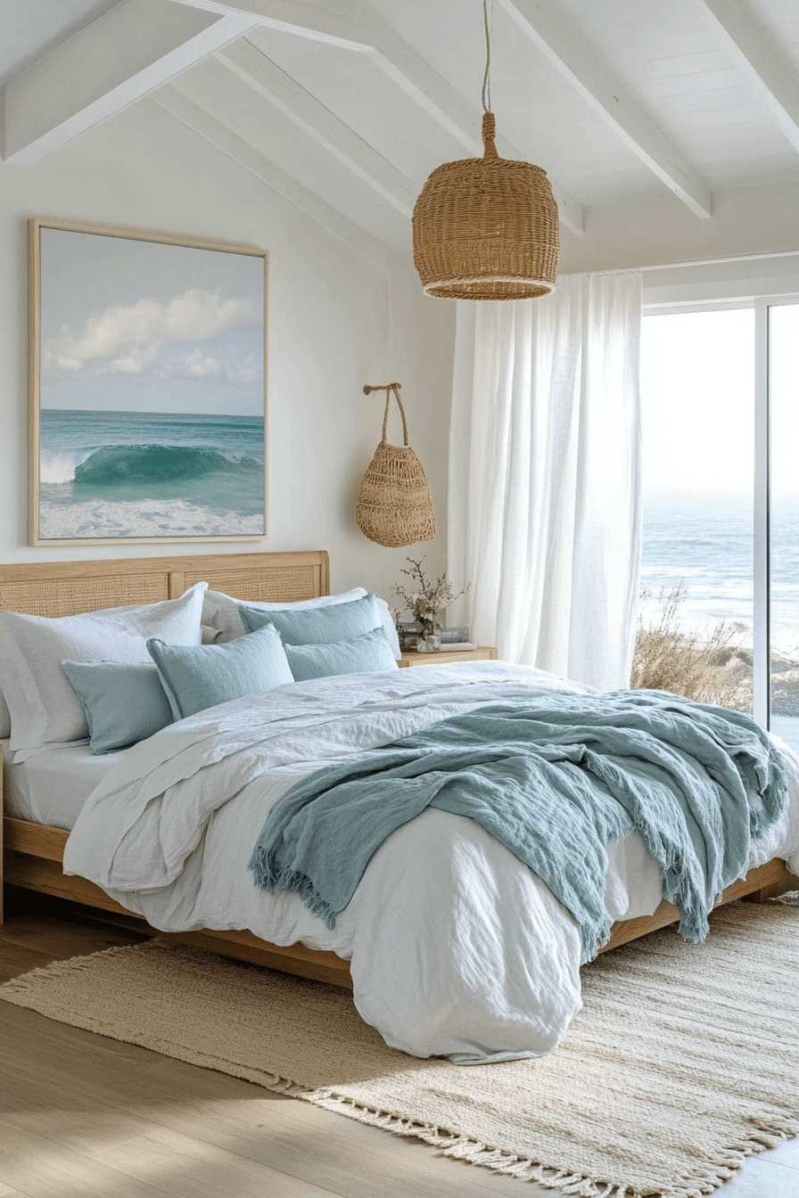 boho coastal bedroom