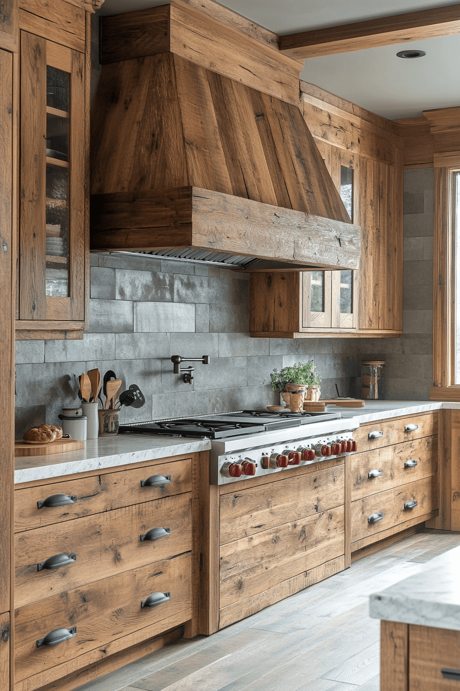 29 Rustic Wood Kitchen Cabinets That Celebrate Nature’s Beauty And ...