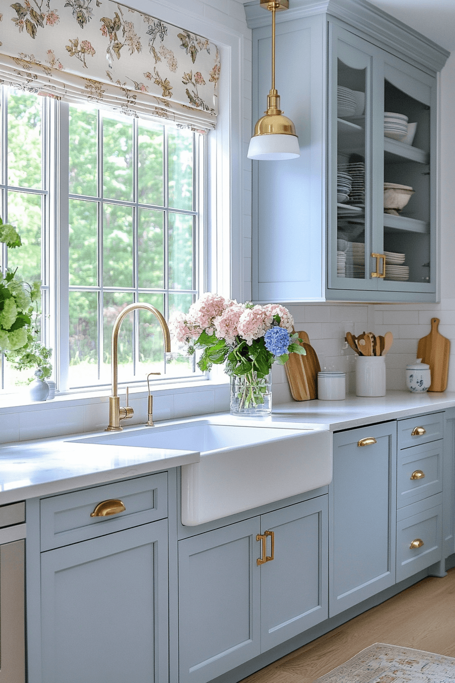 29 Blue Gray Kitchen Cabinets That Balance Serenity And Modern Style ...
