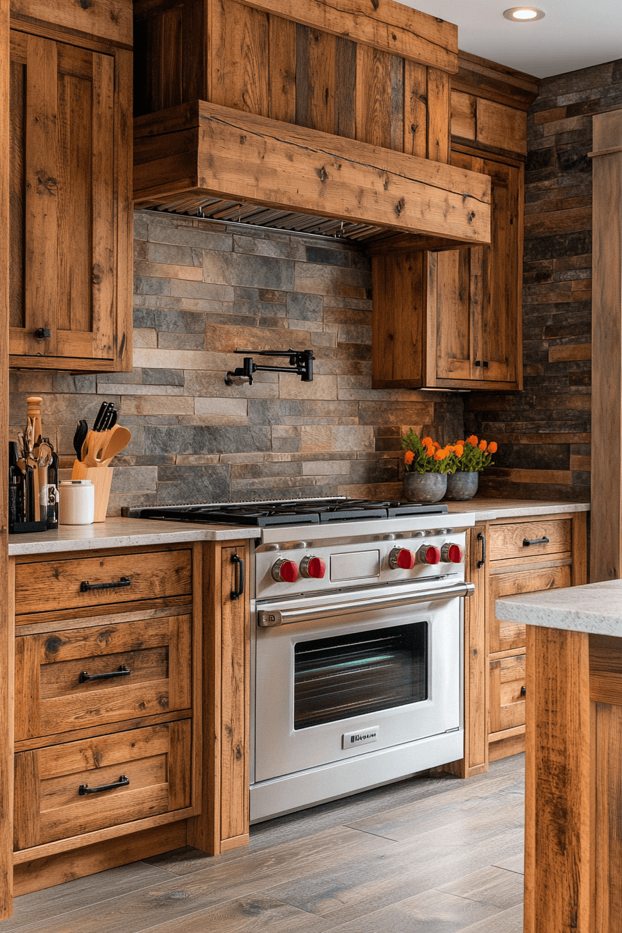 29 Rustic Wood Kitchen Cabinets That Celebrate Nature’s Beauty And ...