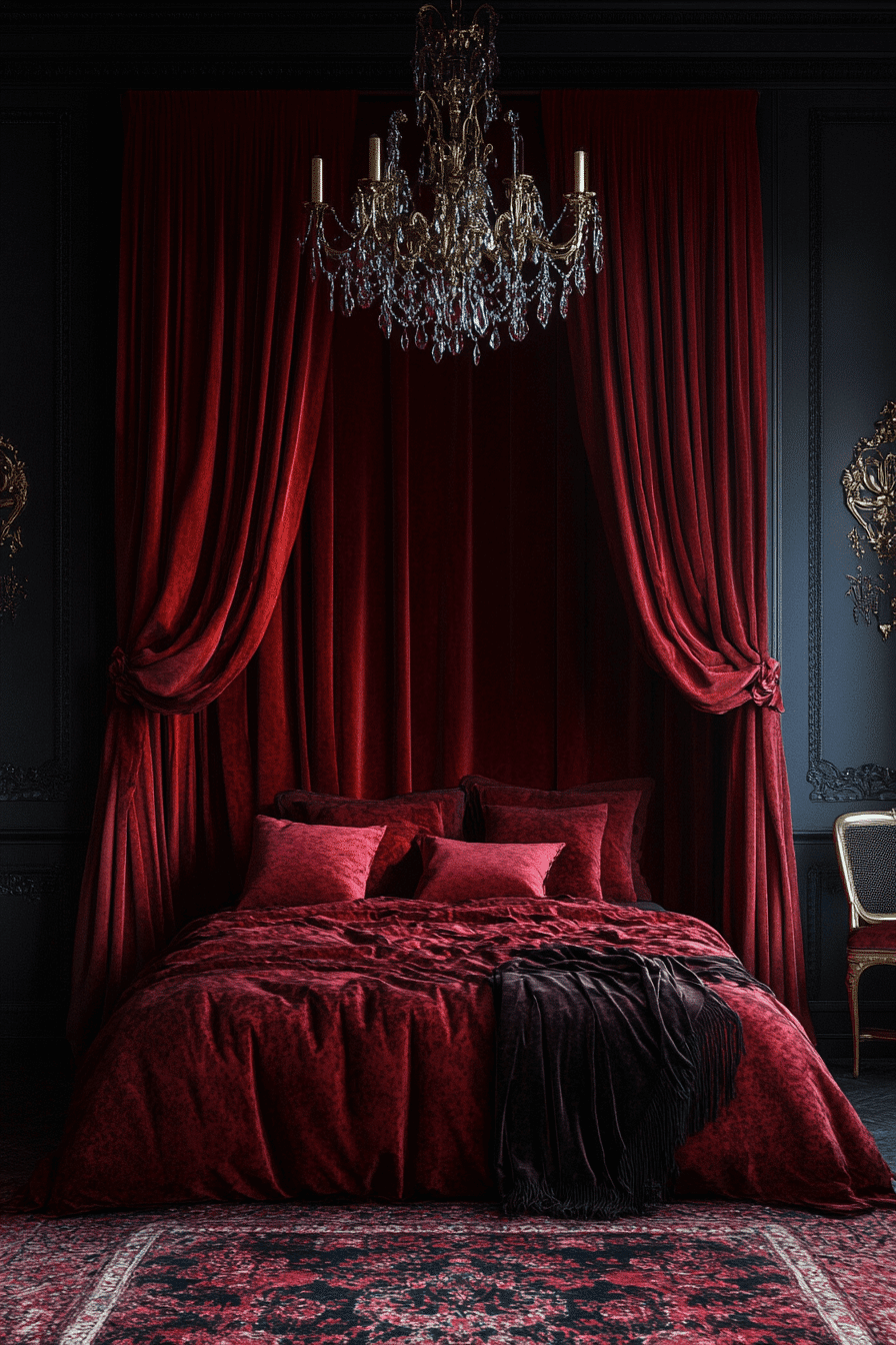 dark feminine room