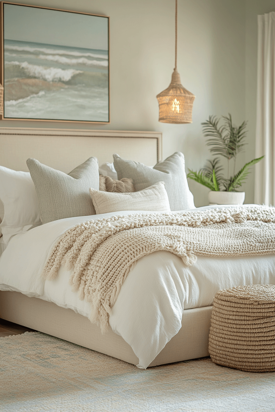 boho coastal bedroom