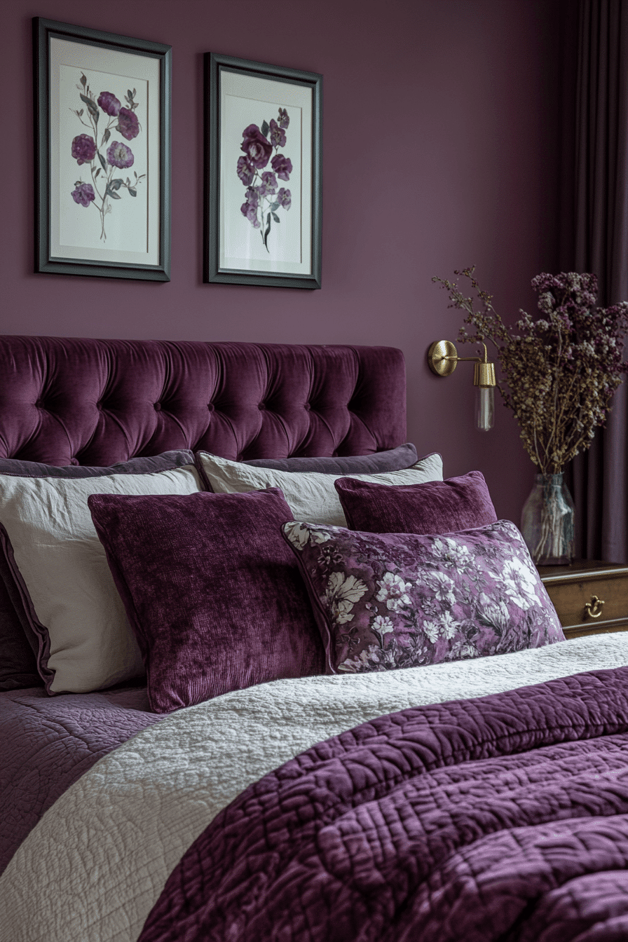 modern feminine bedroom