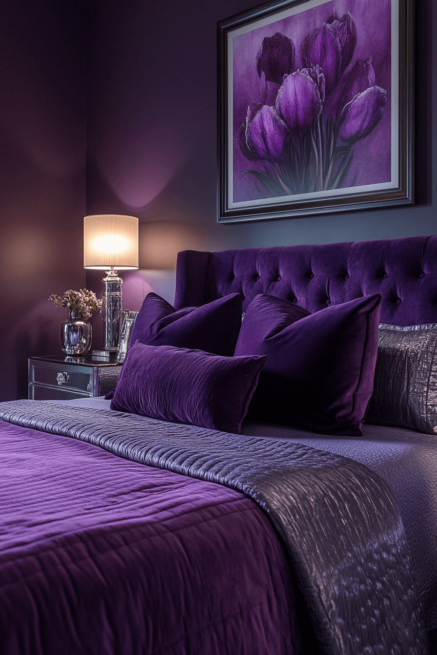 moody feminine bedroom