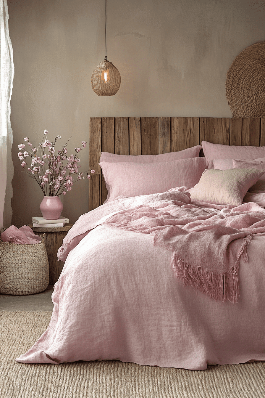 modern feminine bedroom