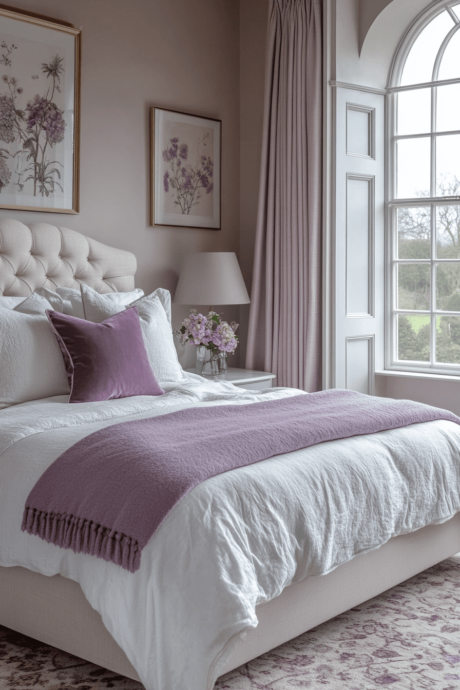 modern feminine bedroom