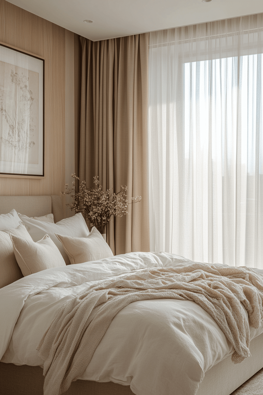 modern feminine bedroom