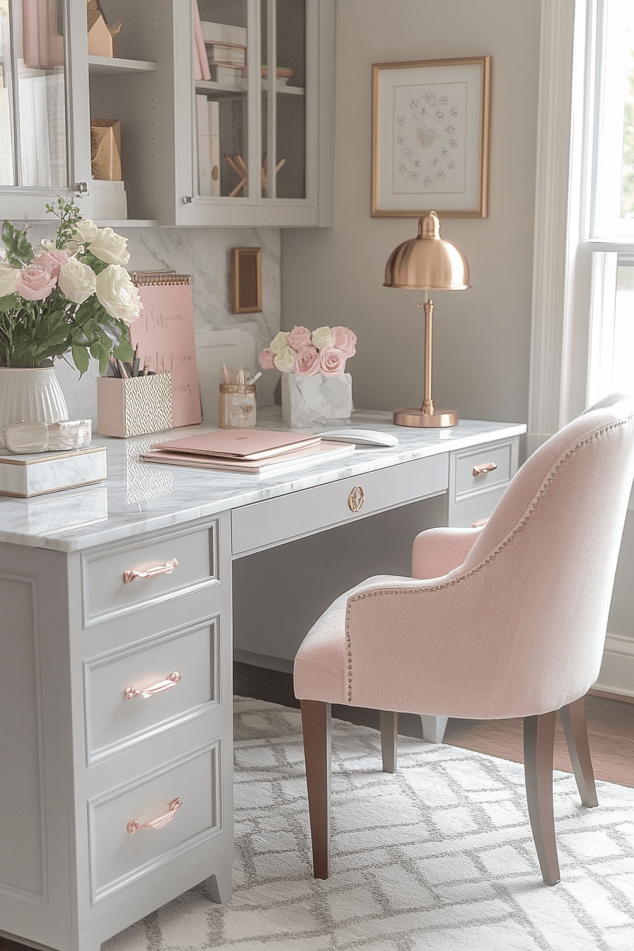 29 Feminine Office Spaces To Make Work Feel Beautiful And Empowering ...