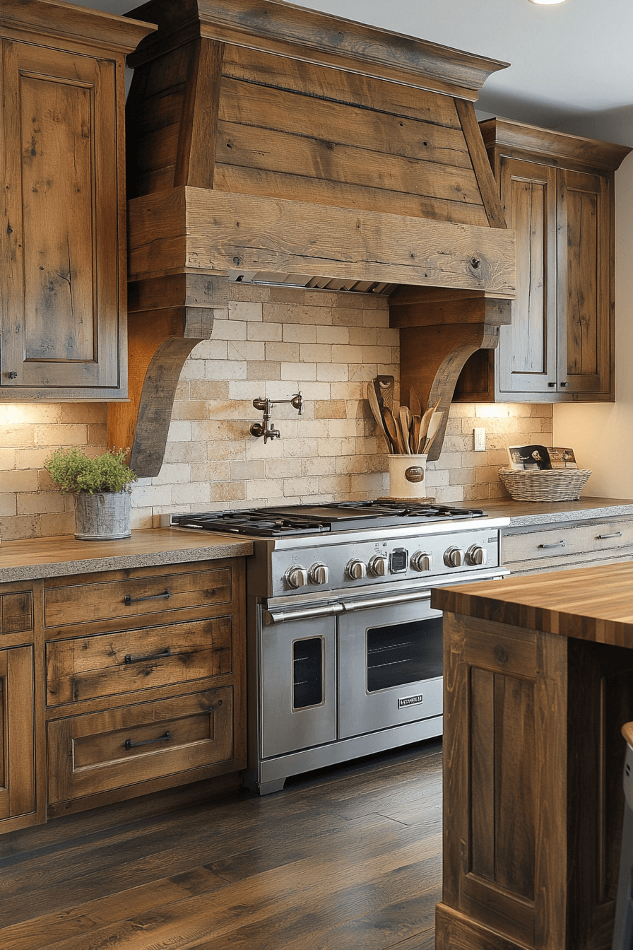 29 Rustic Wood Kitchen Cabinets That Celebrate Nature’s Beauty And ...